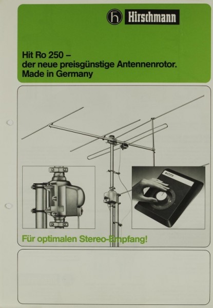 Hirschmann Hit Ro 250 Prospekt / Katalog