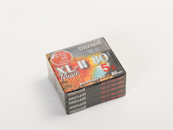 Maxell XL-II 80 Pro 5er Set Minidisc NEU! Originalverschweißt