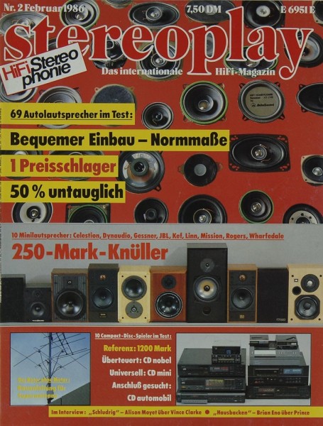 Stereoplay 2/1986 Zeitschrift