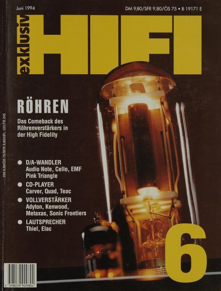 Hifi Exklusiv 6/1994 Zeitschrift