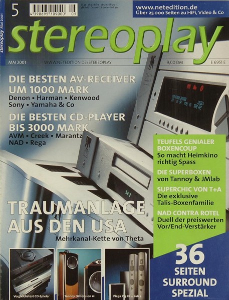 Stereoplay 5/2001 Zeitschrift