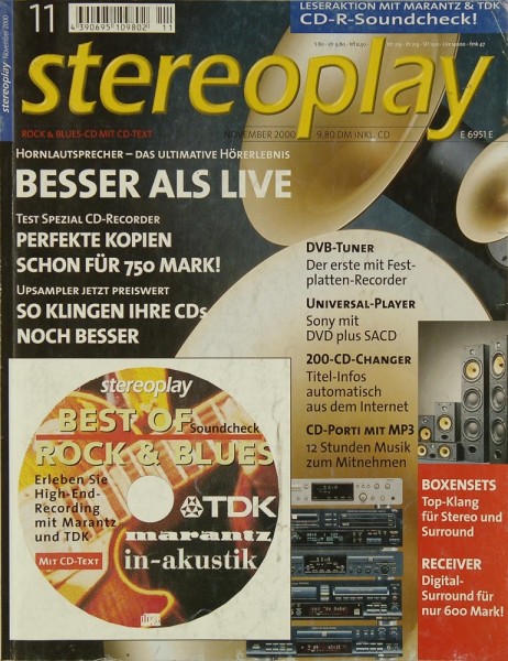 Stereoplay 11/2000 Zeitschrift