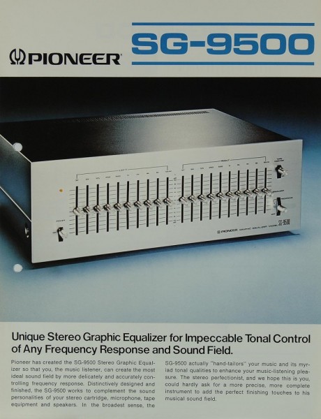 Pioneer SG-9500 Prospekt / Katalog