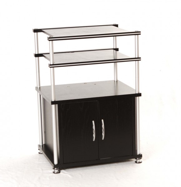 Creaktiv 1-2 rack with base cabinet black