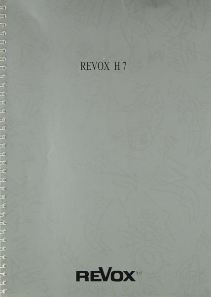 Revox H 7 Operating Instructions