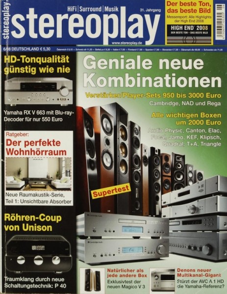 Stereoplay 6/2008 Zeitschrift