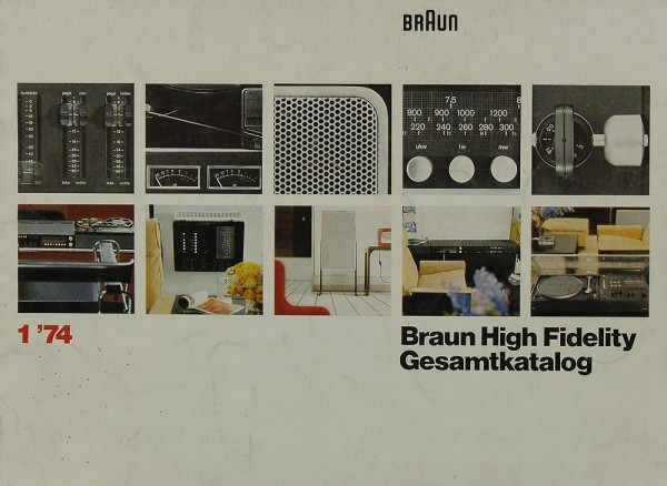 Braun Gesamtkatalog 1 ´74 Brochure / Catalogue