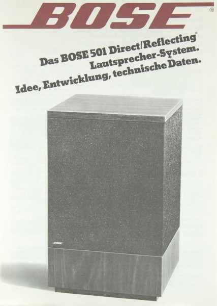 Bose 501 Prospekt / Katalog