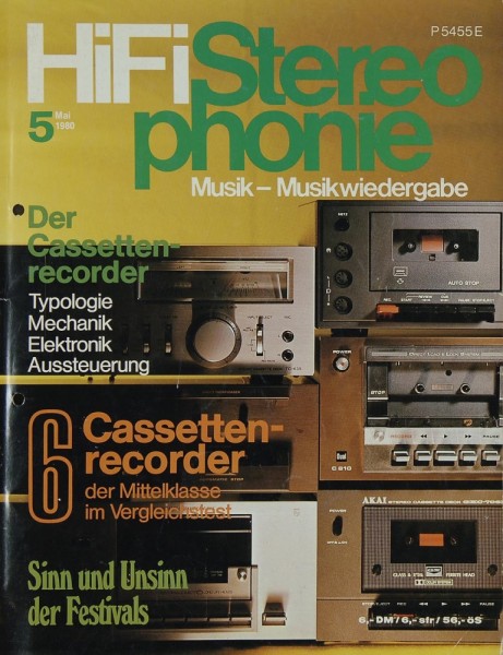 Hifi Stereophonie 5/1980 Zeitschrift