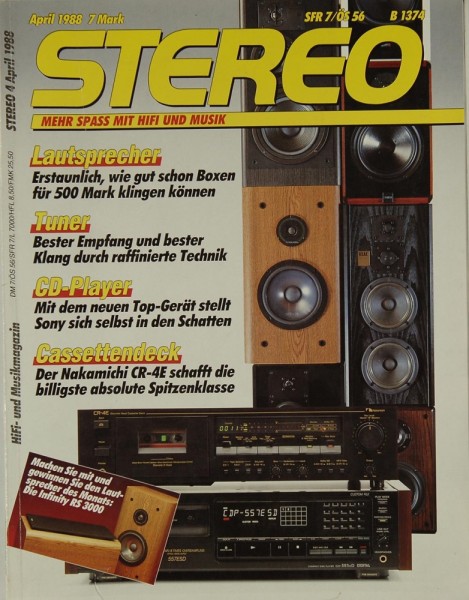 Stereo 4/1988 Zeitschrift