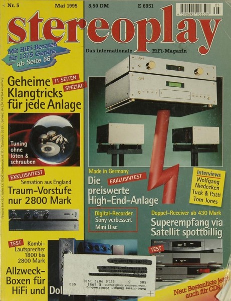 Stereoplay 5/1995 Zeitschrift