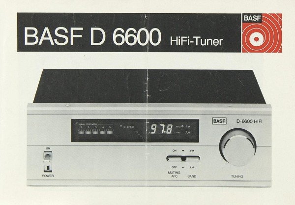 BASF D 6600 Operating Instructions
