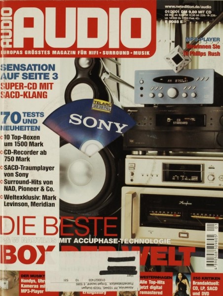 Audio 1/2001 Zeitschrift