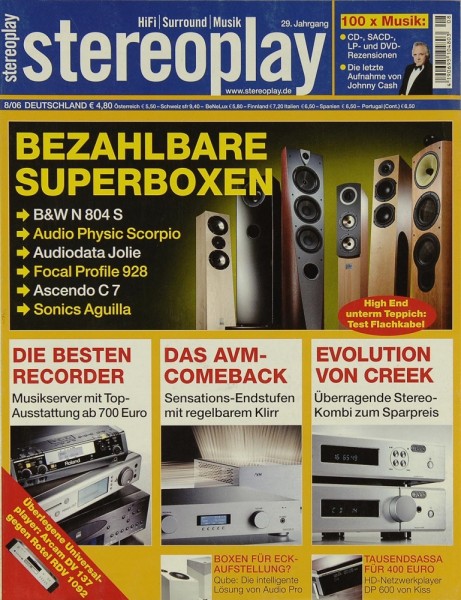 Stereoplay 8/2006 Zeitschrift