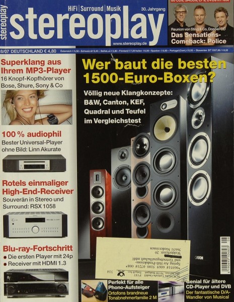 Stereoplay 8/2007 Zeitschrift