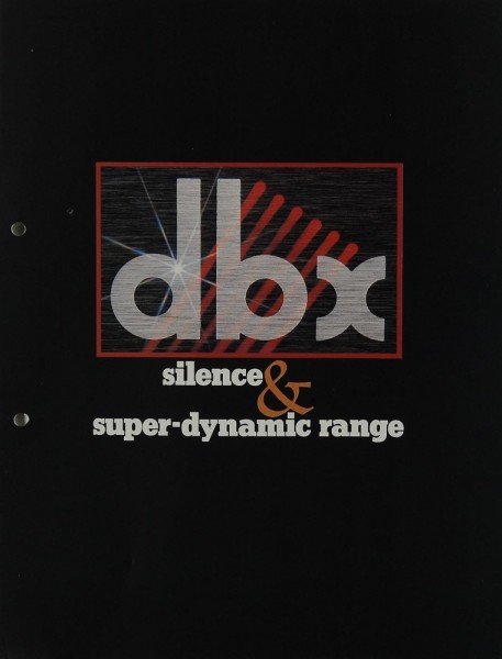 dbx Silence &amp; Super-Dynamic Range Prospekt / Katalog
