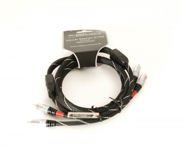 Black Connect Cinch Stereo 0150 1,50 m