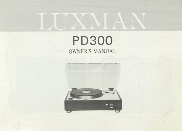 Luxman PD 300 User Manual