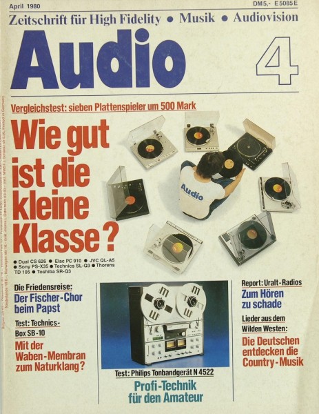 Audio 4/1980 Zeitschrift