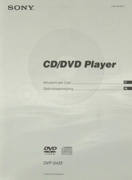 Sony DVP-S 435 Manual