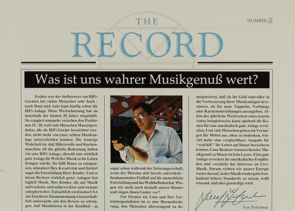 The Record Number IV Magazine