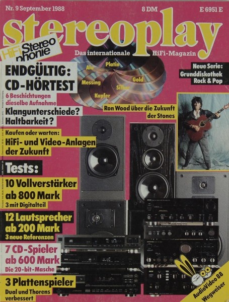 Stereoplay 9/1988 Zeitschrift