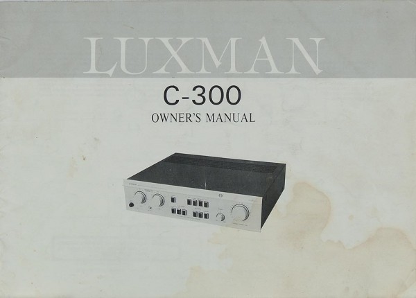Luxman C-300 Manual