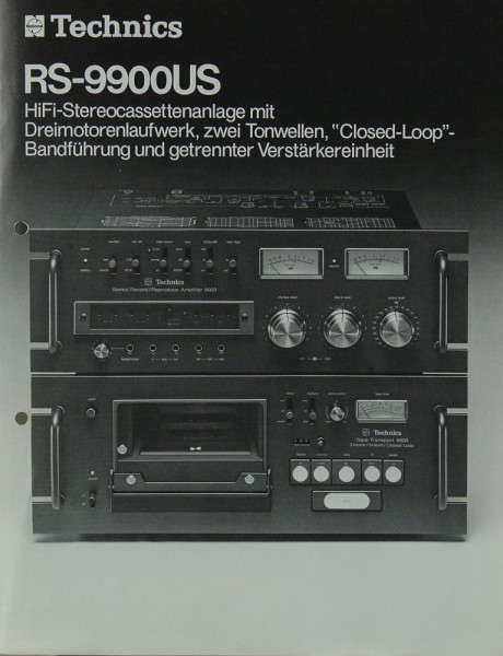 Technics RS-9900 US Brochure / Catalogue
