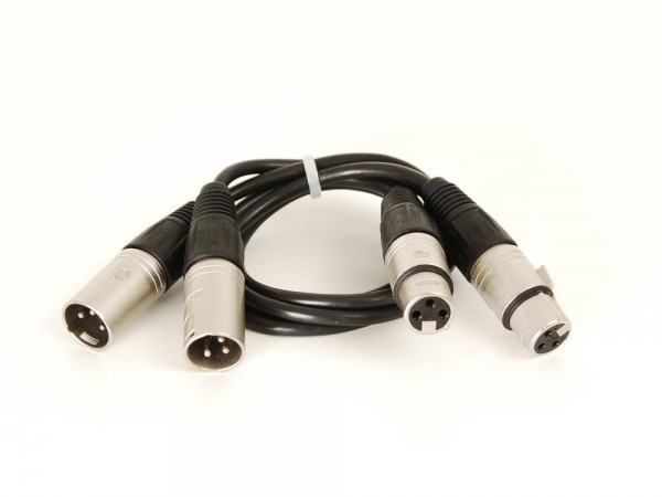 Cable XLR sockets to XLR plug Neutrik 0.60 m