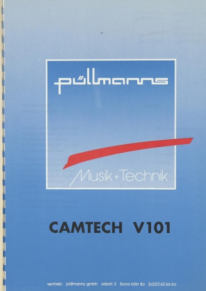 Camtech V 101 Operating Instructions