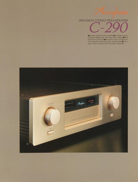 Accuphase C-290 brochure / catalogue