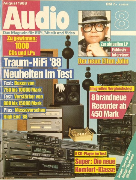 Audio 8/1988 Zeitschrift
