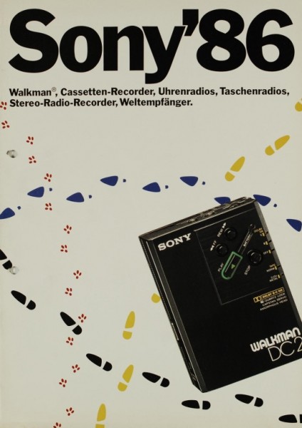 Sony Sony ´86 - Walkman, Cassetten-Recorder etc. Prospekt / Katalog