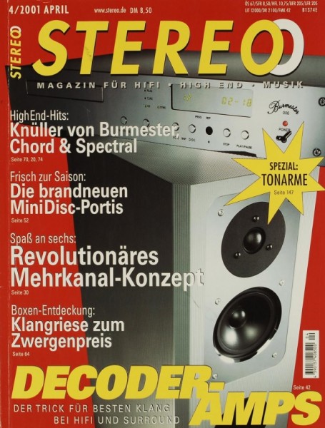 Stereo 4/2001 Zeitschrift