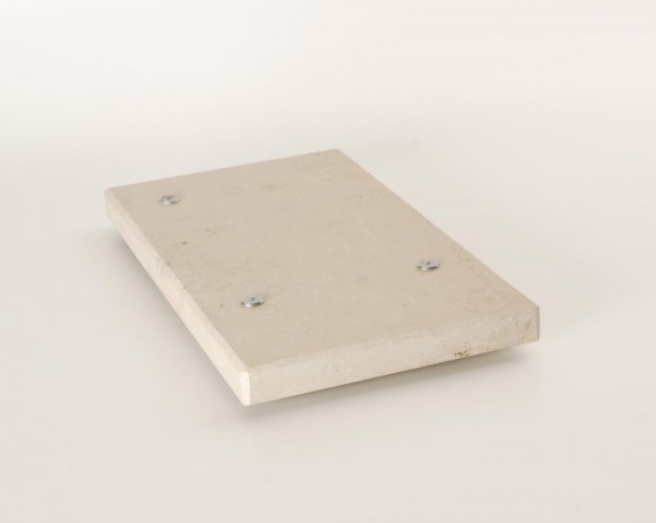 Marble plate for loudspeakers and devices