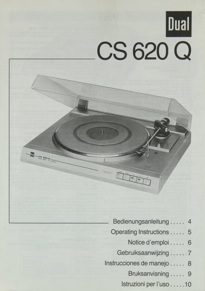 Dual CS 620 Q Operating Instructions