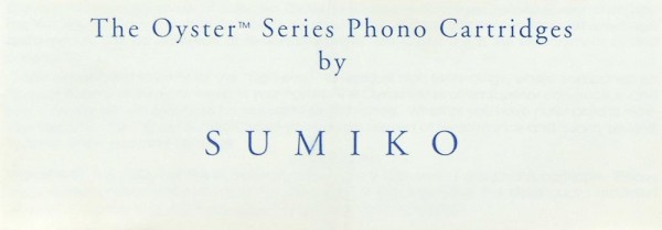 Sumiko Oyster Series Owner&#039;s Manual