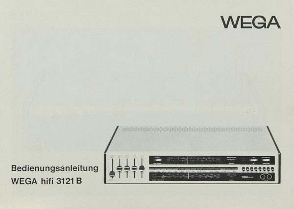 Wega 3121 B Operating Instructions
