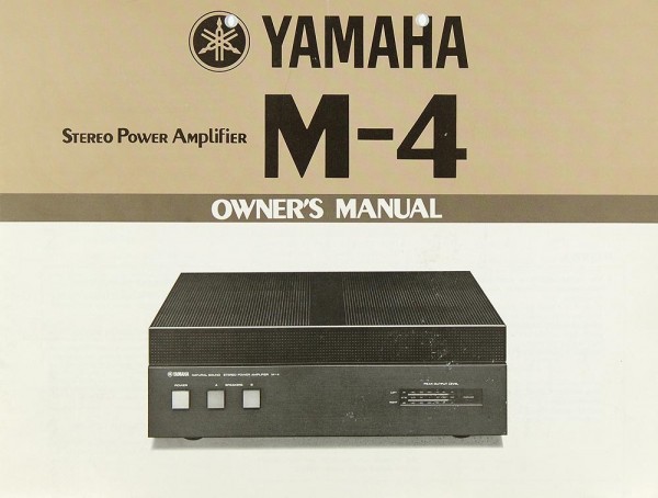 Yamaha M-4 User Manual