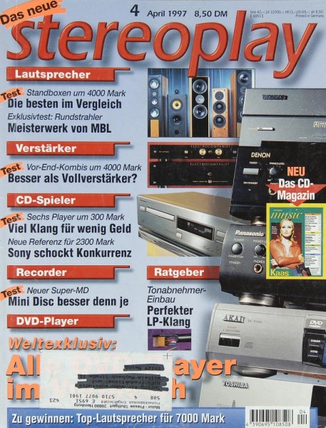 Stereoplay 4/1997 Zeitschrift