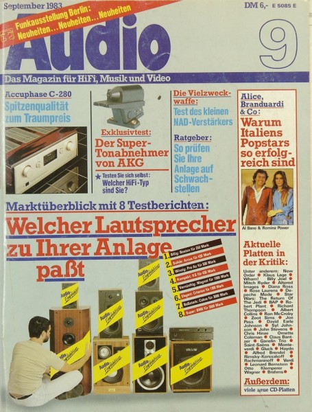 Audio 9/1983 Zeitschrift
