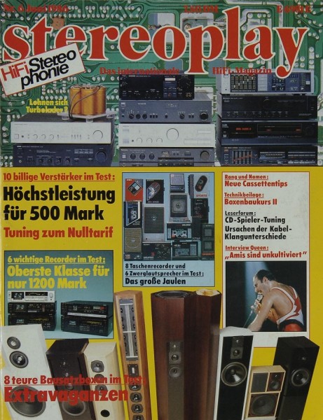 Stereoplay 6/1986 Zeitschrift