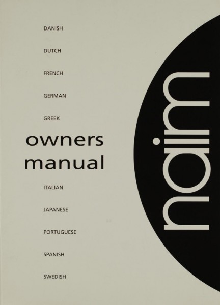 Naim Owners Manual Operating Instructions