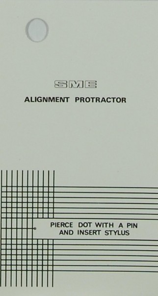SME Alignment Protractor Adjustement instructions