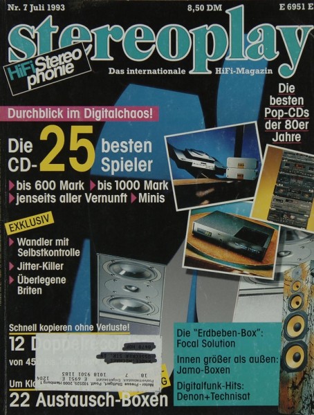 Stereoplay 7/1993 Zeitschrift