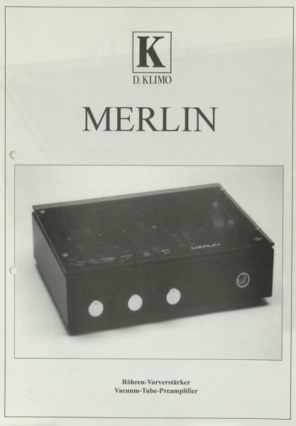 D. Klimo Merlin Schaltplan / Serviceunterlagen