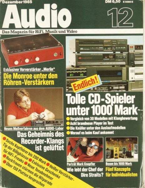 Audio 12/1985 Zeitschrift