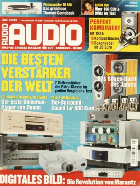 Audio 7/2003 Zeitschrift