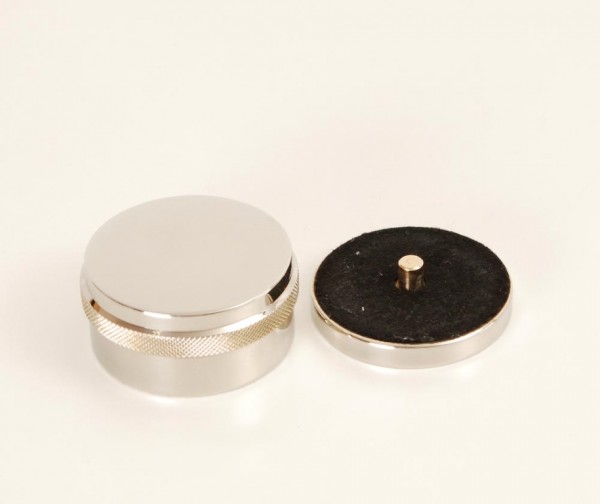 Chrome-plated plate weight with stand