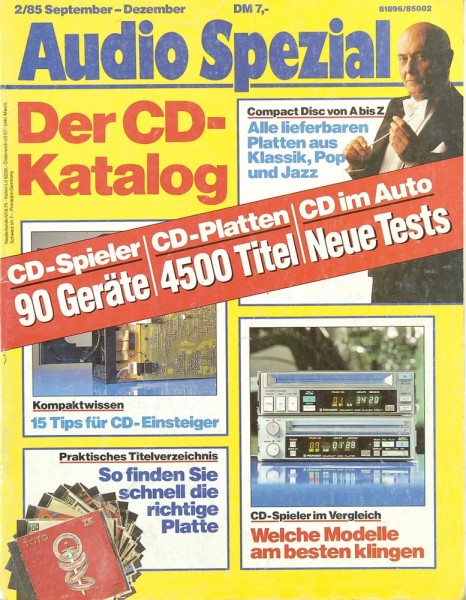 Audio Spezial 2/1985 Zeitschrift